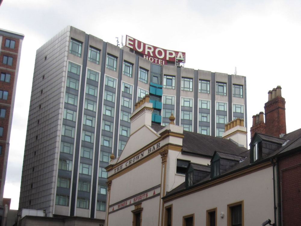 Europa Hotel in Belfast - "most bombed hotel in the world"